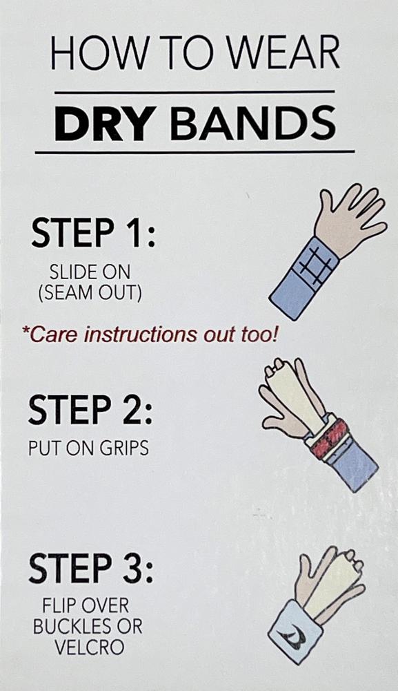 How to wear dry bands wristbands