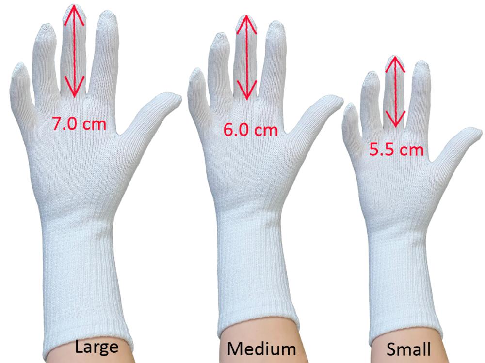 Ultimate gymnastics Bar Gloves Sizing Chart