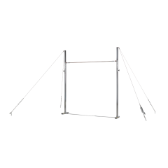 Height adjustable gymnastic high bar