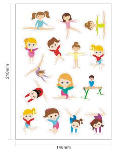 Gymnastic Reward Stickers for female gymnast