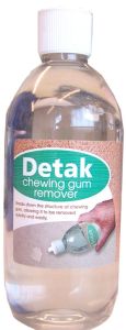 Chewing gum remover in the gym