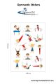 Gymnastic Reward Stickers for Male gymnasts